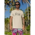 thumbnail image 2 of Hand Written Buon Ferragosto T-Shirt Men -Image by Shutterstock, Male Large, 2 of 4
