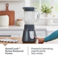 thumbnail image 5 of BLACK+DECKER Quiet Blender, 48 oz Glass Jar + 24 oz Personal Jar, 1000W, 3 Speeds, 5 of 17