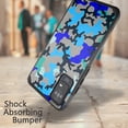 thumbnail image 2 of DALUX MetKase Hybrid Slim Phone Case Cover Compatible with TCL ION X & TCL ION V (2023) 4G LTE - Blue Stylish Camo, 2 of 3