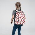 thumbnail image 5 of Naloa Hand Drawn Strawberry Print Lightweight DayBackpack Suitable for school, work, shopping, travel, etc., 5 of 5