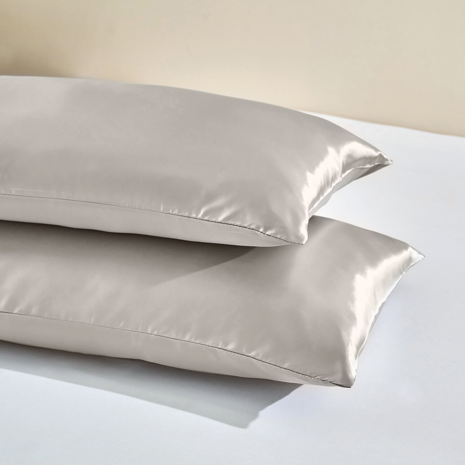 2 Pack Silk Satin Pillowcase Silky Pillow Cases 20"X30" / 20"X40" Queen King