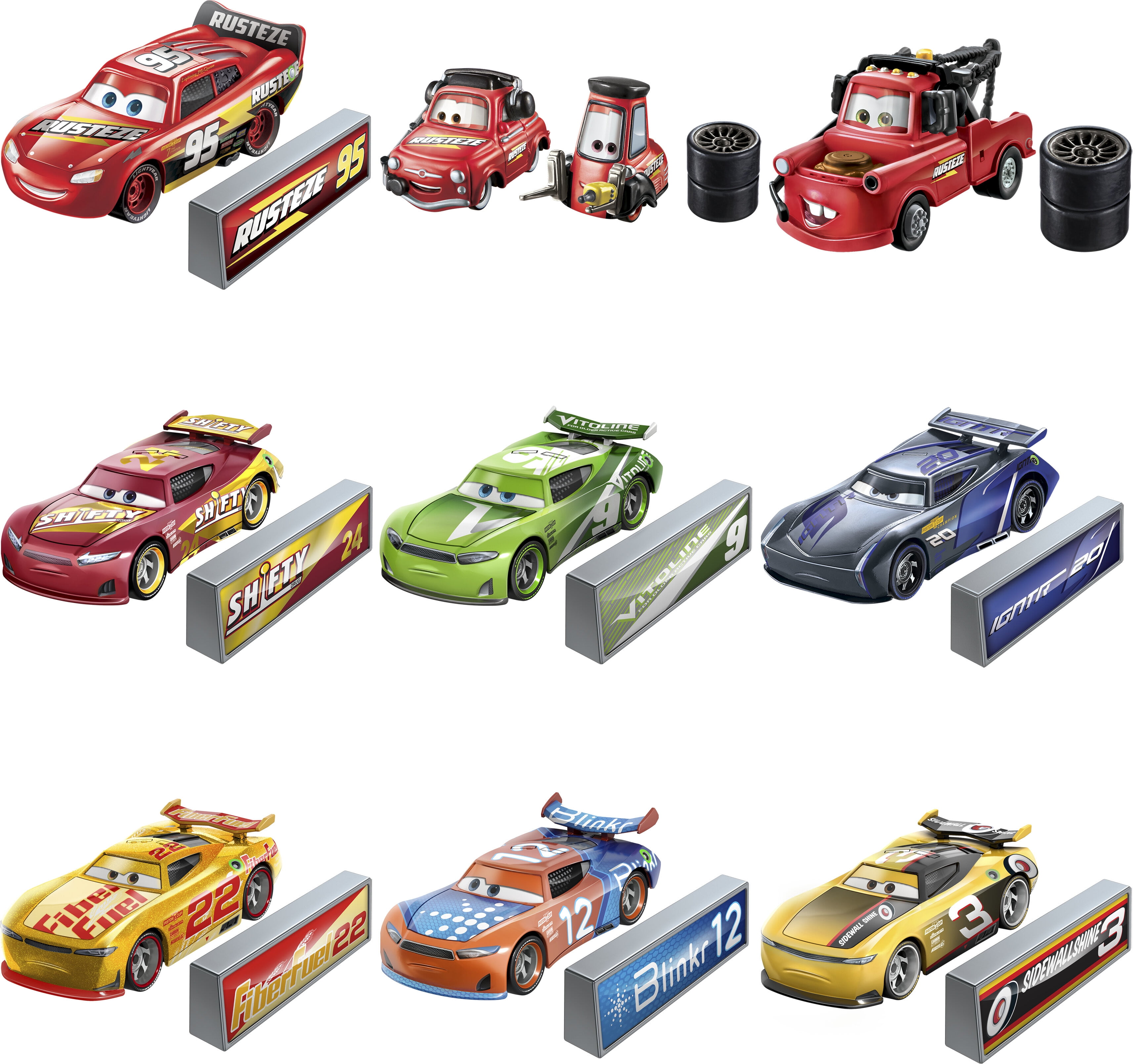 Disney and Pixar Cars Nascar Singles, 155 DieCast Vehicles (Character