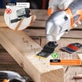 thumbnail image 4 of 12pcs Titanium Oscillating Saw Blades Set 1.34/1.73inch Multipurpose Bi-Metal Oscillating Multitool Blades Wear-Resistant Cutting Oscillating Tool Blades for Cutting Metal Wood Nail, 4 of 6
