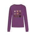 thumbnail image 5 of Aboser Valentine Shirt for Women Crewneck Shirts Casual Love Heart Graphic Tees Loose Long Sleeve Pullover Tops Fashion Holiday Tshirt, 5 of 6