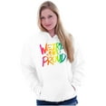 thumbnail image 3 of Weird Proud LGBTQ Pride Funny Cool Unisex Plus Fleece Graphic Hoodie Brisco Brands 4X, 3 of 5