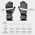 thumbnail image 3 of Winter Ski Gloves for Men Women, Touchscreen Cold Weather Gloves with Windproof Water-Resistant Design for Cycling Snow Sports(Gray-M), 3 of 4