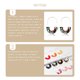 thumbnail image 3 of Pendientes colgantes multicolor liso semicírculo acrílico mujer pendiente regalo de aniversario elegante gancho para la oreja boda playa blanco Ropa, zapatos y accesorios Miscelánea Color verde Qarigey AP010380-07, 3 of 6