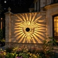 thumbnail image 4 of Solar Outdoor Wall Light Waterproof Iron Black Motion-Sensing Courtyard Lamp, Wall-Mounted Solar LED with Auto Light Control, 1-Pack, 4 of 9