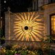 thumbnail image 4 of Aplique solar de pared para exteriores con sensor de movimiento – Lámpara de patio impermeable de hierro forjado para jardín, valla o camino – Encendido automático al anochecer y al amanecer, 4 of 6