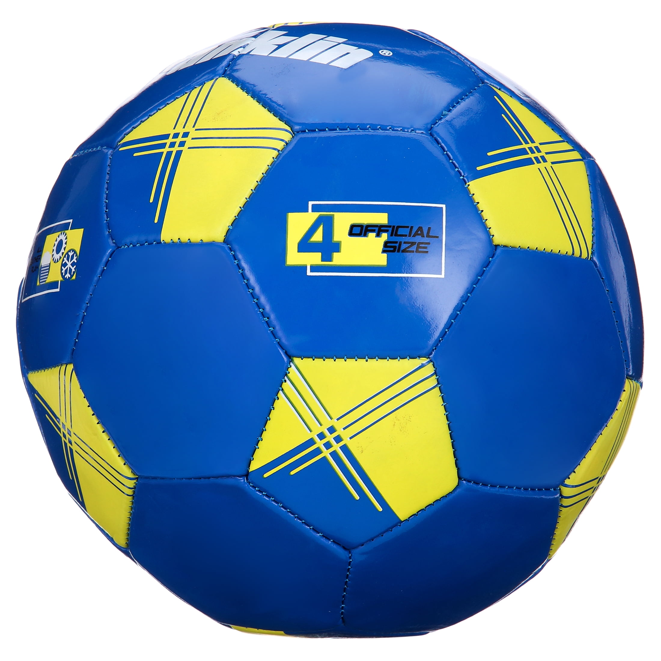 Franklin Sports Soccer Balls + Pump Set - (12) Size 4 Balls - Blue