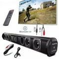 thumbnail image 1 of Sound Bar for Smart TV, Dual Stereo Wireless and Wired Audio Bluetooth 5.0 Surround Sound System, Ultra-Compact Design for TV and PC, 1 of 5
