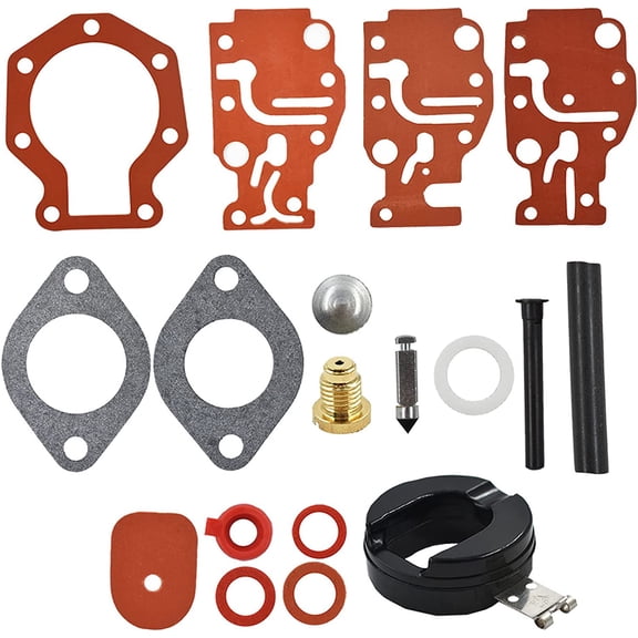 waltyotur Carburetor Carb Rebuild Kit Replacement for Johnson Outboard 6 8hp 439073 431897