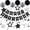Black/Silver, variant on Birthday Decorations, Happy Birthday Banner with Balls, Stars, Circle Dots, Happy Birthday Party Decorations for Women Men Boys Girls (Blue)