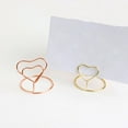 thumbnail image 2 of HEMOTON 10pcs Heart Shape Place Memo Holder Lovely Wire Table Number Holders with Base for Restaurant Wedding Banquet (Rose Gold), 2 of 8