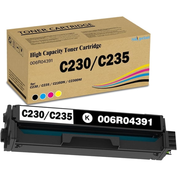 C230 C235 Black Toner Cartridge High Capacity Toner 006R04391 Replacement for Xerox C230 C235 C235DN C230DNI Printer