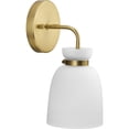 thumbnail image 5 of Lexie Collection One-Light Brushed Gold Contemporary Vanity Light, 5 of 10