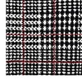 thumbnail image 4 of Modway Kaja Abstract Plaid 5x8 Area Rug in Ivory, Black and Red, 4 of 7