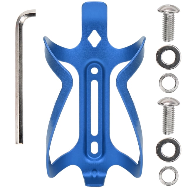 Portabotellas de aleación de aluminio para bicicletas de montaña, color azul