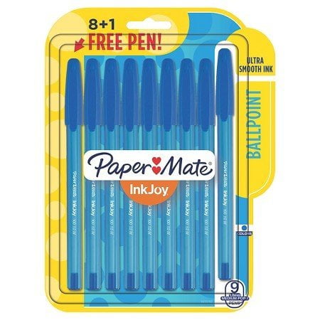Code Blue Scrape Mate - Paper Mate InkJoy Ballpoint Pens, 8+1ct - Blue