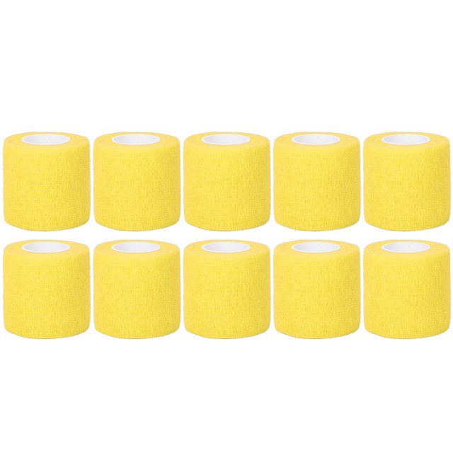Elastic Bandage, Anti Slip High Friction Multifunction Cohesive Hygienic Handle Straps For Red,Yellow,Orange,Purple
