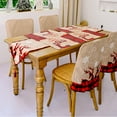 thumbnail image 4 of Maoww Xmas Coffee Table Cover Embroidered Pattern Printed Placemat Beautiful Tassels Fine Tablecloth Party New Year Accessories Elk, 4 of 8