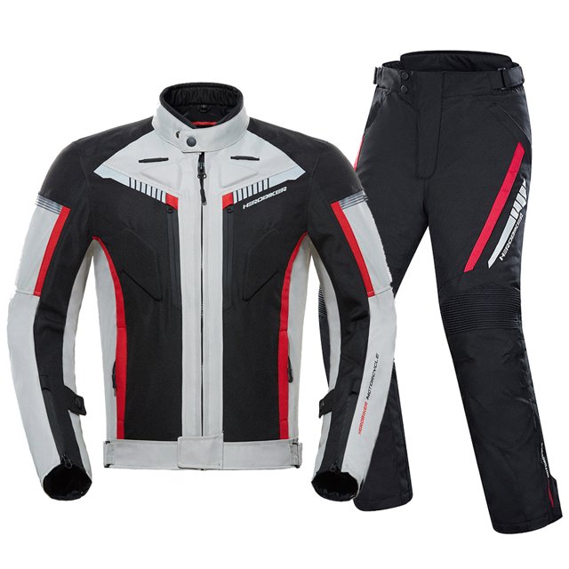 HEROBIKER chaqueta impermeable para motocicleta, chaqueta de carreras para hombre, pantalones de motocicleta usables, chaqueta de Moto con protección EVA