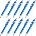 thumbnail image 1 of 10 Linux Click Action Plastic Stylus Pens Pack - Retractable, Black Ink - Blue, 1 of 5