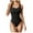 Black, variant on Penkiiy Women's Bodysuits Sexy Ribbed Sleeveless Shapewear Tank Tops Bodysuits