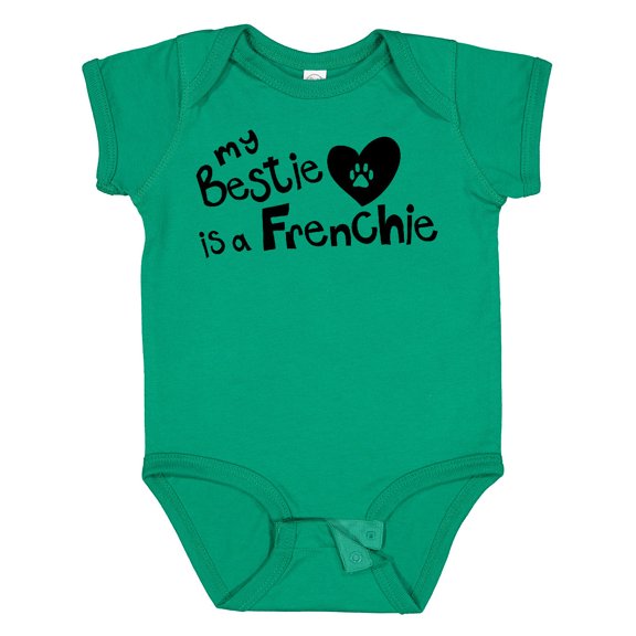 Inktastic Bestie Frenchie Boys or Girls Baby Bodysuit