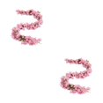 thumbnail image 2 of Cateissary Flores artificiales de Sakura, vid colgante, de novia, decoración de techo para pasillo, balcón de seda, jardín, boda Type1 NO1, 2 of 6