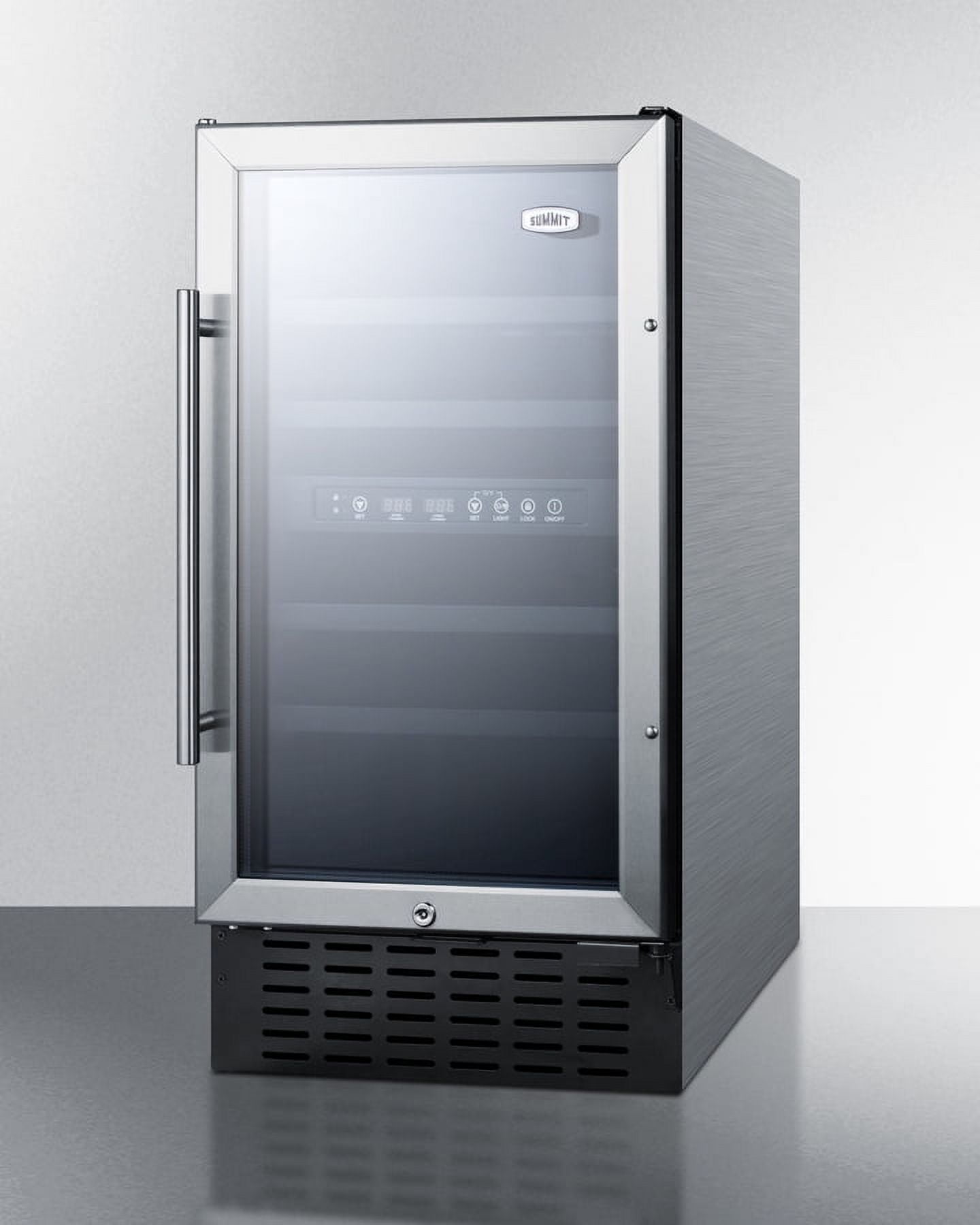 18" Wide Built-In Wine Cellar, ADA Compliant, silver