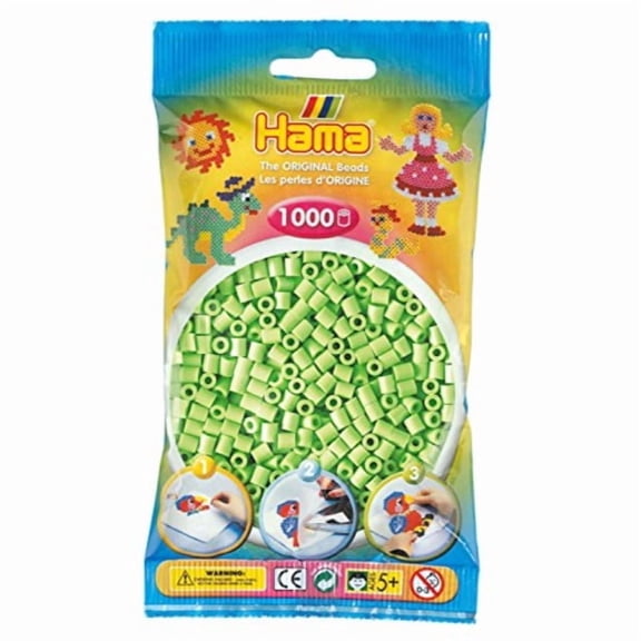 hama beads - pastel green (1000 midi beads)