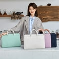 thumbnail image 4 of 14/15-inch Tablet Handbag with Fixed Strap Portable Handles Multi Compartment Pockets Zipper Closure Soft Lining Storage Anti-Col, 4 of 10