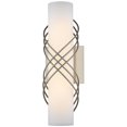 thumbnail image 1 of Beaumont Lane 14" LED Opal Glass Metal Ribbon Bath Bar Light in Pewter, 1 of 5