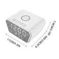 thumbnail image 3 of Giunmcul Tax Free Weekend Wireless Charger Clock LED Digital Alarm Clock Temperature Chargers 15W Fast Wireless Charging Charging Station Desktop Clocks, 3 of 5