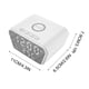 thumbnail image 3 of Reloj con cargador inalámbrico, reloj despertador digital LED, cargadores de temperatura, carga inalámbrica rápida de 15 W, estación de carga, relojes de escritorio, soporte inalámbrico, 3 of 9
