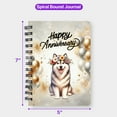 thumbnail image 5 of Happy Anniversary Alaskan Malamute Celebrates Wedding Love Family Party Spiral Bound Journal Alaska Mal Dog Lovers Gifts 5x7in Spiral Notebook - 01015, 5 of 5