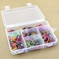 thumbnail image 5 of 5 Grids Clear Plastic Organizer Box Storage Container Jewelry Box with Adjustable Dividers for Beads Art DIY Crafts Jewelry Component Box Fishing Tool Case Storage Container, 5 of 8