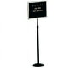 Aarco Products SMD1418 Single Pedestal Free Standing Open Face Changeable Letter Board
