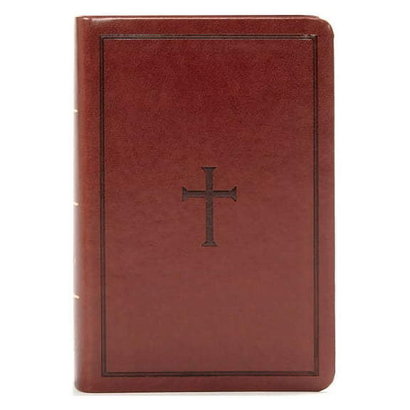 KJV Large Print Compact Reference Bible, Brown Leathertouch, (Hardcover)