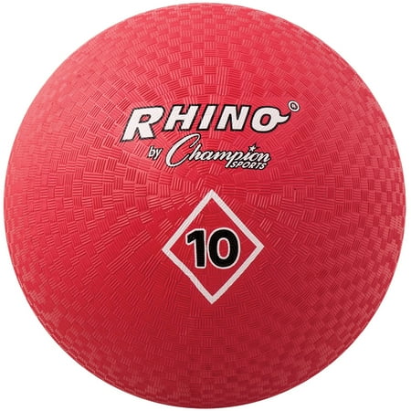 Champion Sports PG10 10" Plaground Ball, Red, 1 Each (Quantity)