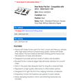 thumbnail image 2 of Rear Brake Pad Set - Compatible with 2013 - 2020 Ford F-150 2014 2015 2016 2017 2018 2019, 2 of 2
