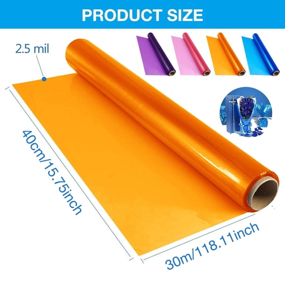 1 Roll Of Wrapping Paper Wrap Roll Green 100Ft Long * 15.7In Wide 2.5 Thick Transparent Green Baskets Arts & Crafts Wrapping Paper Colorful Christmas