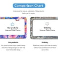 thumbnail image 5 of Colorful Hibiscus Flower License Plate Frames for Women Men Car Plate Holder Cover Metal Tag Aluminum Car Accessories Front Rear Plate Decor, 5 of 6