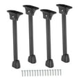 thumbnail image 1 of simhoa 4Pcs Folding Table Legs Black Carbon Steel Multipurpose Bed Laptop Desk Feet 20cm, 1 of 8