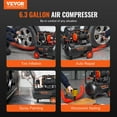 thumbnail image 6 of Vevor W24L1450W110VCQNYV1 6.3 gal Air Compressor - 1450W 3.35 CFM - 90PSI 70 dB Ultra Quiet Oil, 6 of 6