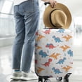 thumbnail image 2 of White Cartoon Dinosaurs Pterosaurs Pattern Luggage Cover Fashion Suitcase Cover Baggage Covers Fit 25-28 Inch Luggage (Go Travel), 2 of 5