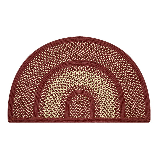 Homespice Dcor York Jute Half Moon Rug 18 x 29"