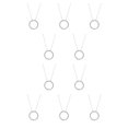 thumbnail image 1 of Sonducket Collar de cadena Joyas estéticas redondas Estilo simple Colgantes colgantes Plata Type1 NO1, 1 of 6