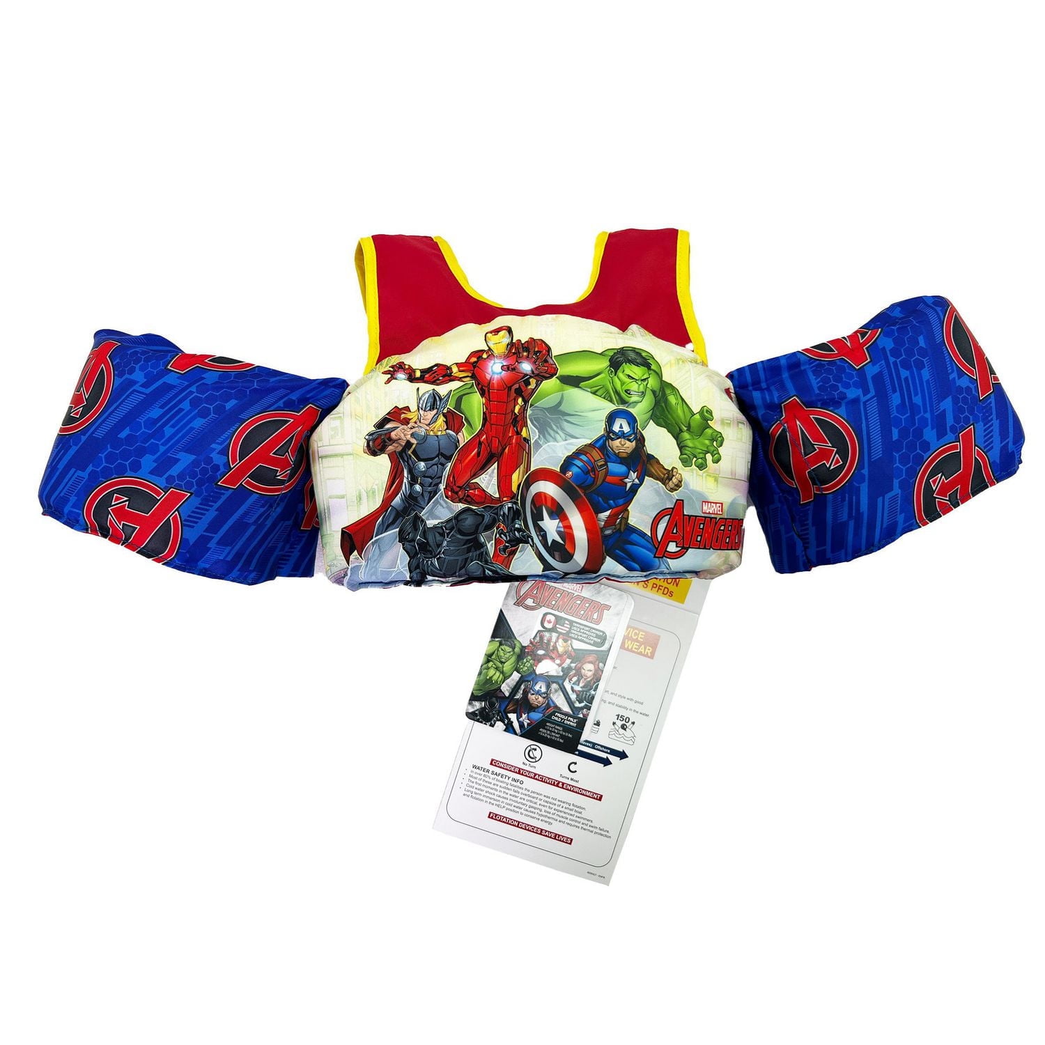 Marvel Avengers Paddle Pal Patented Swim Jacket